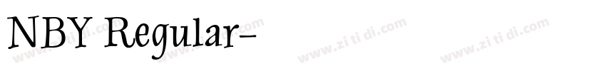 NBY Regular字体转换